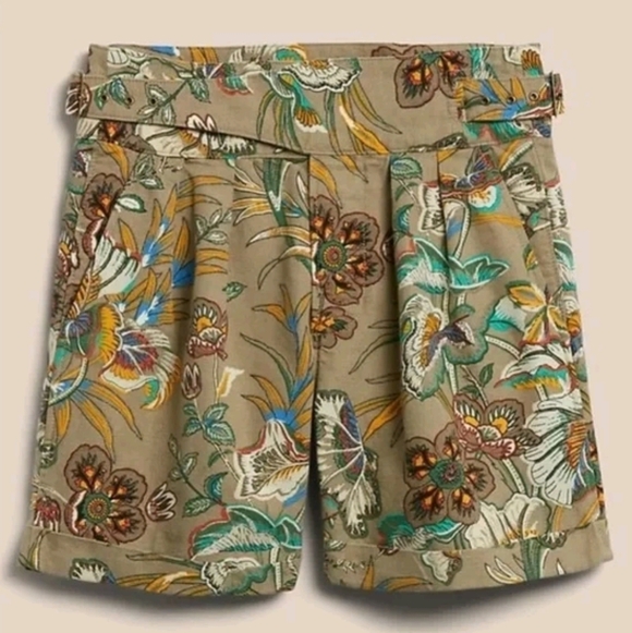 Banana Republic linen Floral Patterned Women's Shorts - Picture 3 of 15